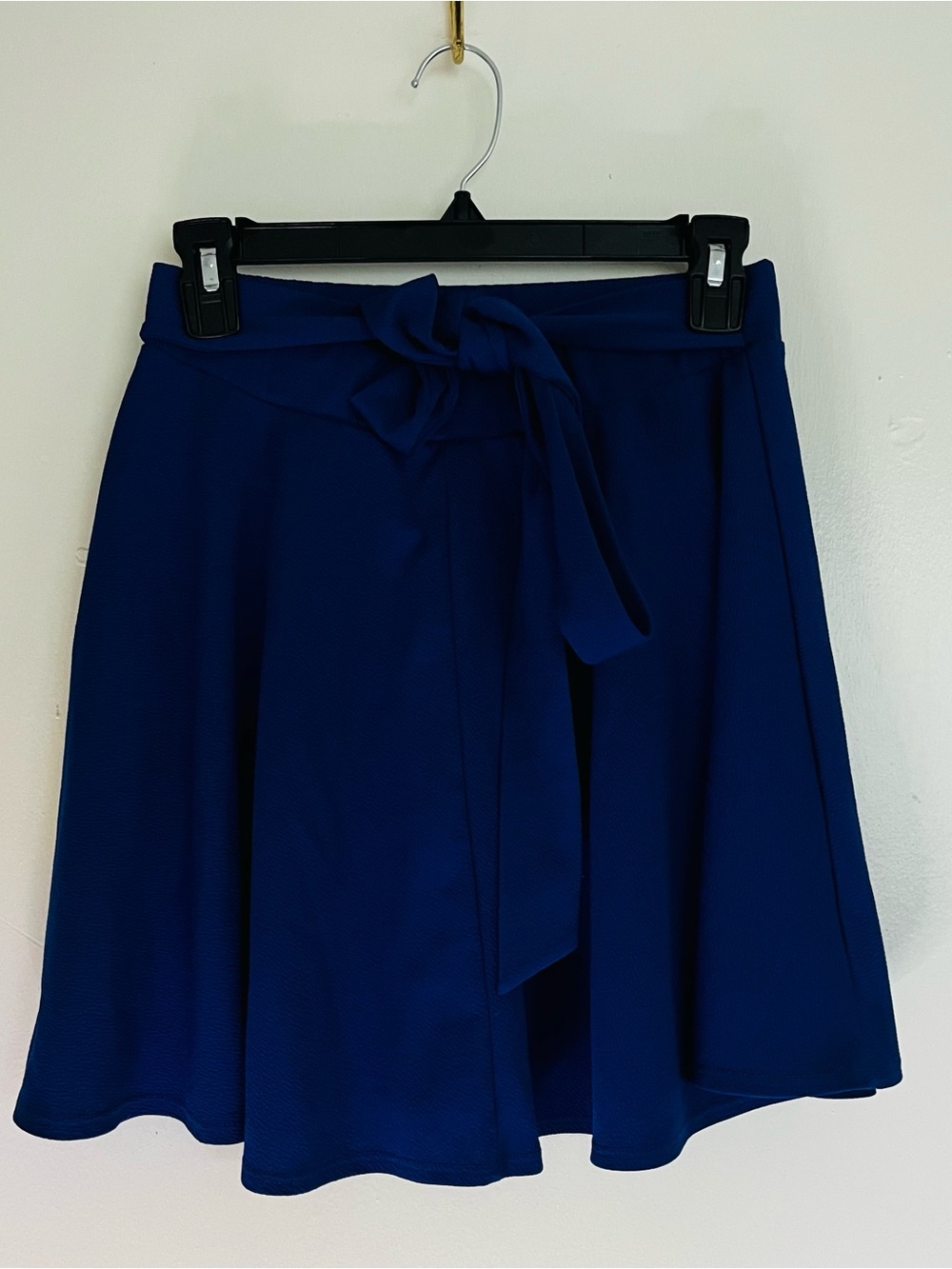 Shop 17 Tie-Front Mini Skirt in Deep Blue